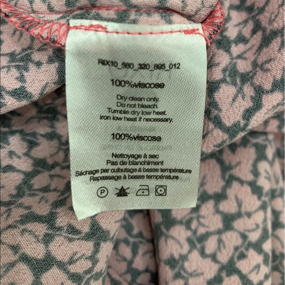 RIXO Isabella Autumn Leaf Midi Dress Sz M - Picture 6 of 7